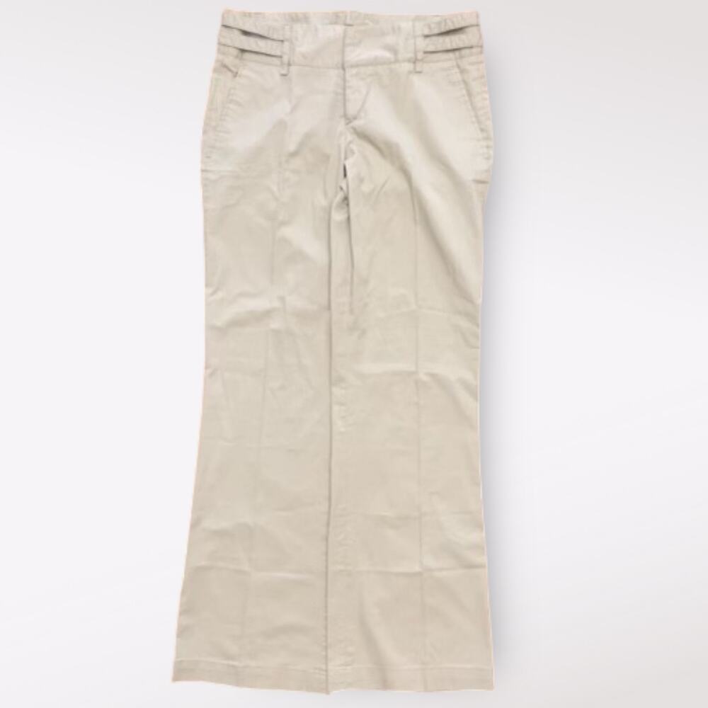 Zara Basic‎ Tan Wide Leg Dress Pants Size US 6 Business Casual Minimalist